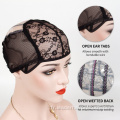 Bonnet de perruque en plastique avec sangle réglable en filet Spandex